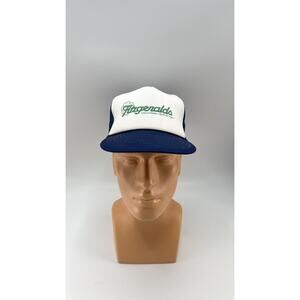 Vintage Fitzgerald's Casino Reno Las Vegas Mesh Snapback Trucker Hat Blue LV